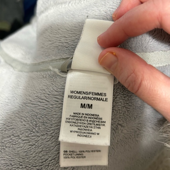 THE NORTH FACE MORNINGSIDE FLEECE FULL ZIP JACKET SIZE M LIGHT GRAY - Picture 7 of 8